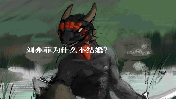 刘亦菲为什么不结婚？